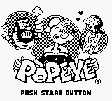 Popeye (Japan) Title Screen